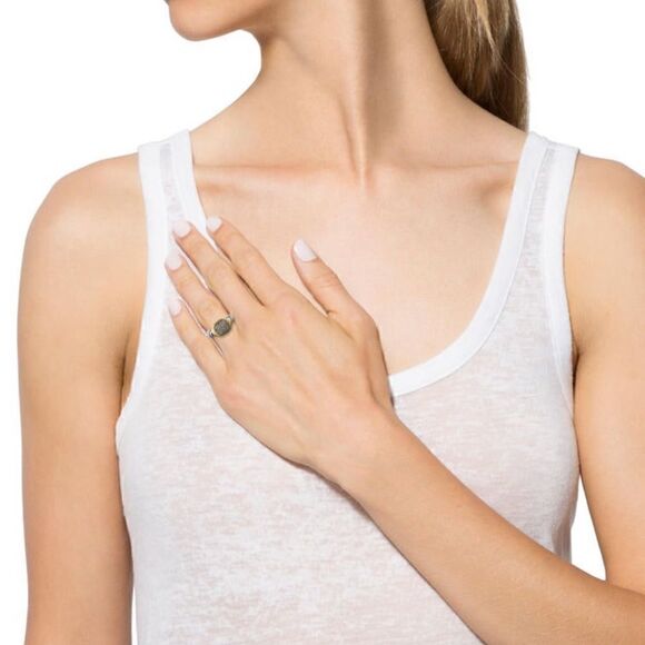 David Yurman noblesse two tone diamond ring - Picture 5 of 5